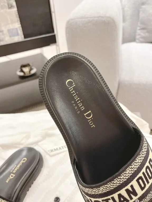 View 5 of Chic Dior-Inspired Slide Sandals â€“ All-Day Comfort