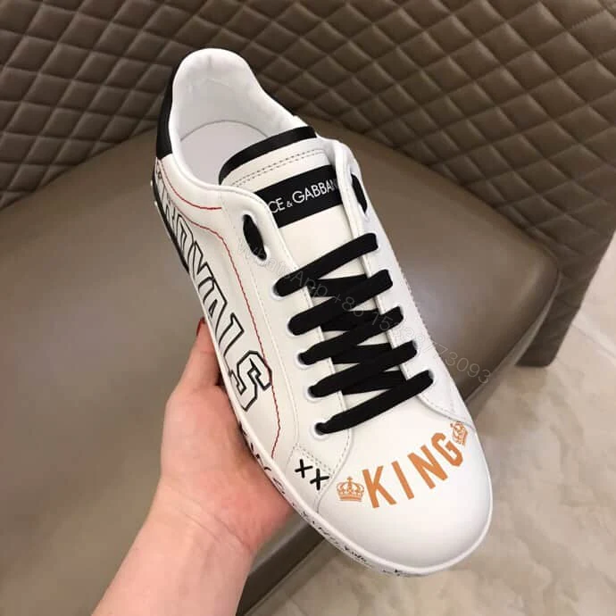 View 4 of DOLCE & GABBANA PORTOFINO SNEAKERS IN PRINTED NAPPA CALFSKIN – DG12