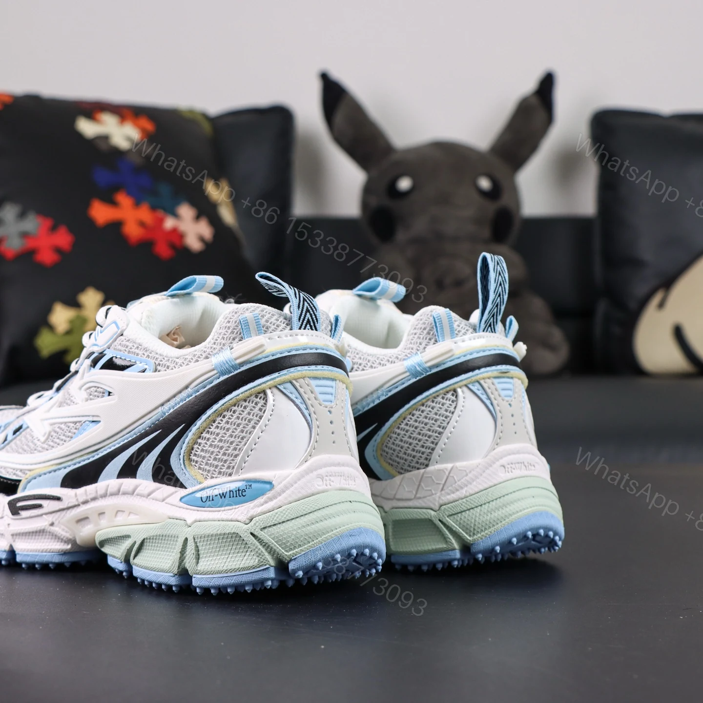 View 6 of Off White Be Right Back Sky Blue