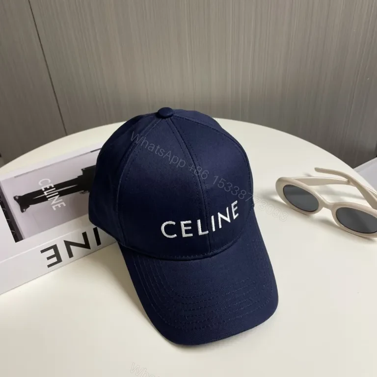 View 7 of Navy CELINE-Inspired Cap: Minimalist Luxury Baseball Hat