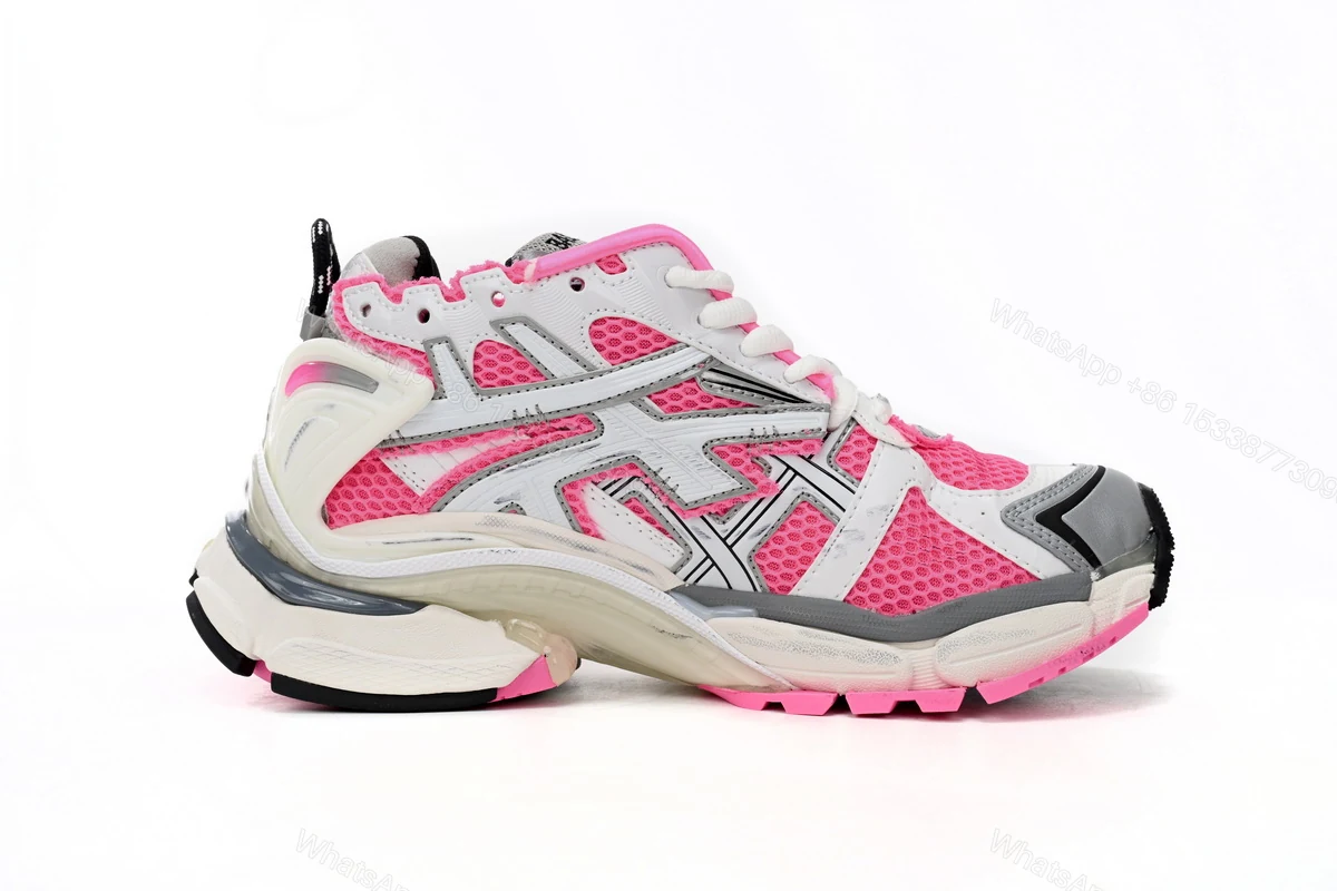 View 5 of Balenciaga Runner White Red Powder 677402 W3RBN 9155