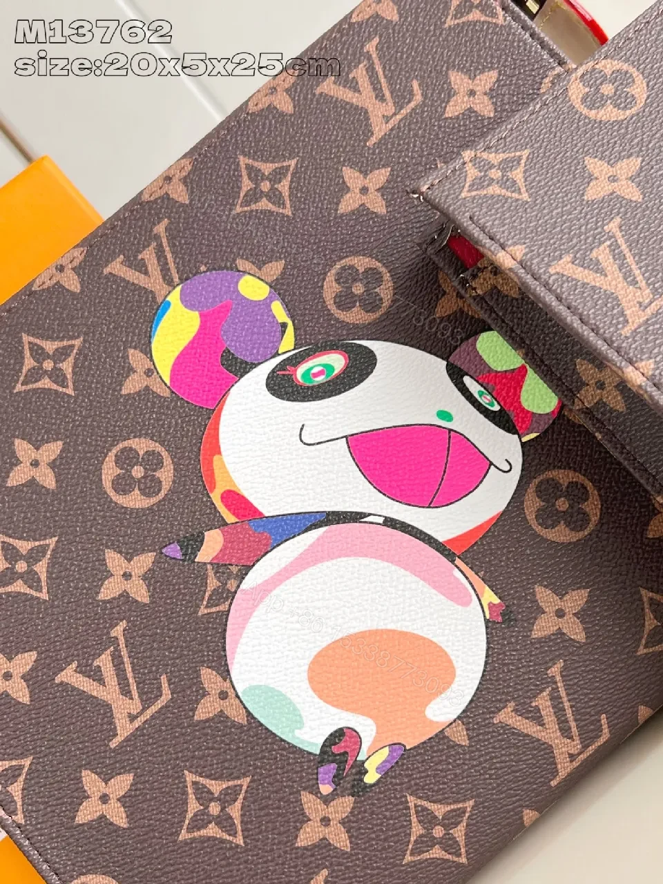 View 7 of Playful Luxury Monogram Wallet Set: Colorful Art Details
