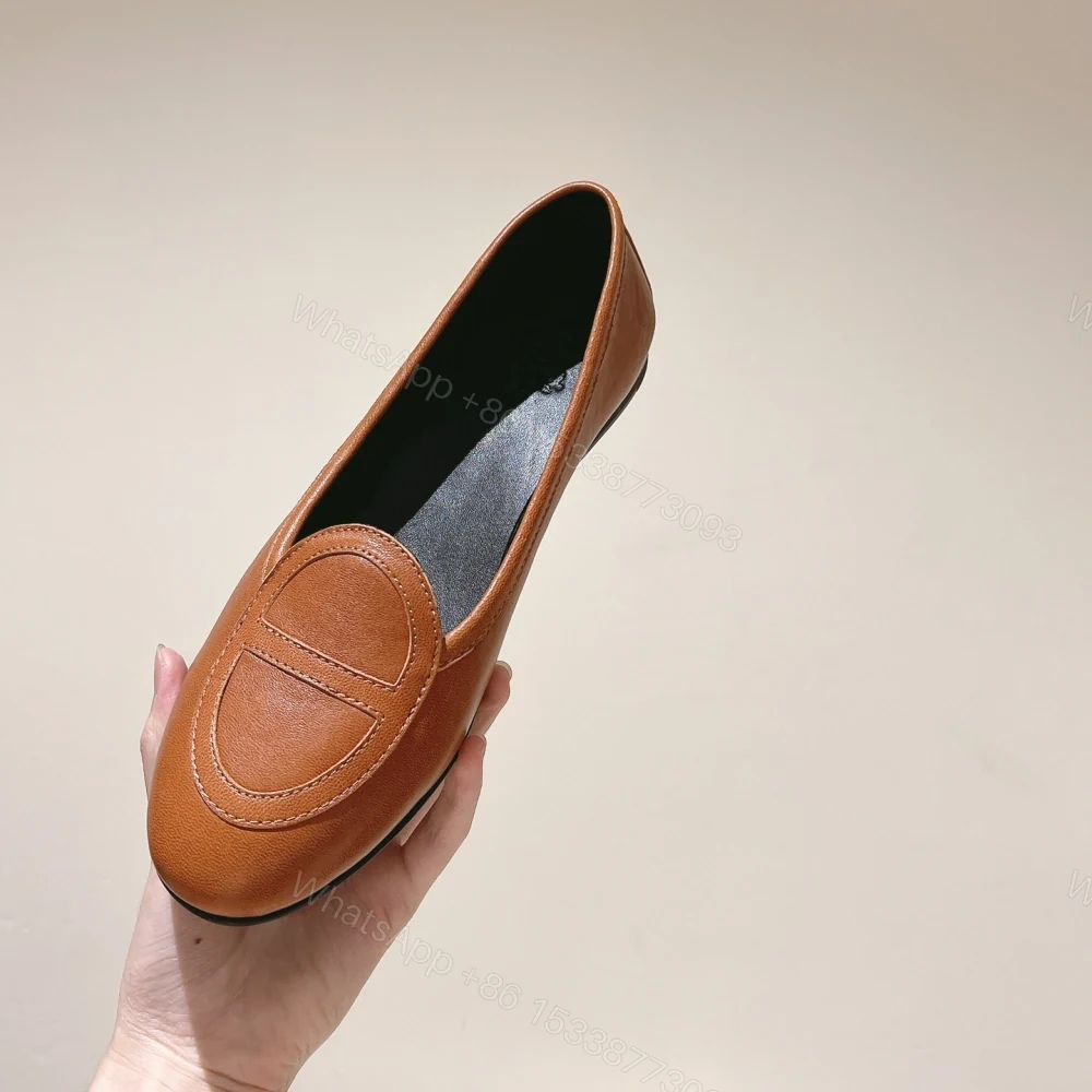 View 9 of 高仿Hermes*H242060Z1W山羊皮套腳單鞋棕色免檢版