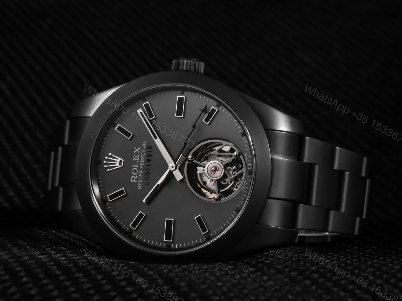 View 3 of Fake Rolex Milgauss Black Tourbillon Slate PVD 116400 RLX-MIL-116400-PVD-TBLK