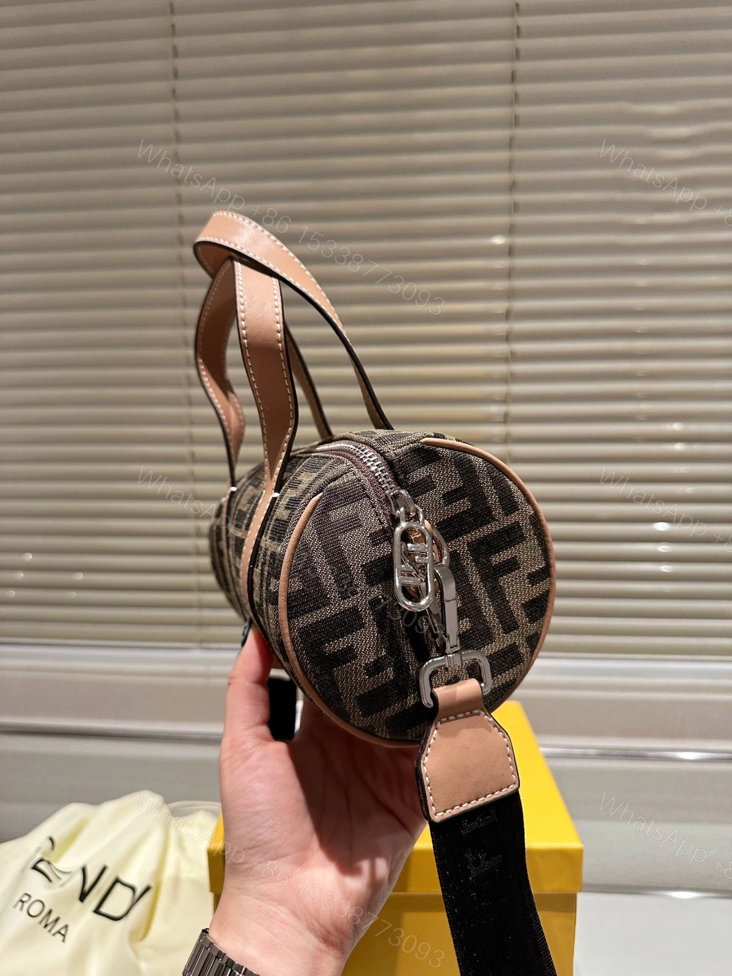 View 9 of FENDI MINI BAG 7VA570 KHAKI