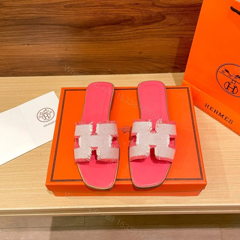View 4 of Hermes Oran Sandal Pink H231095Z C5350