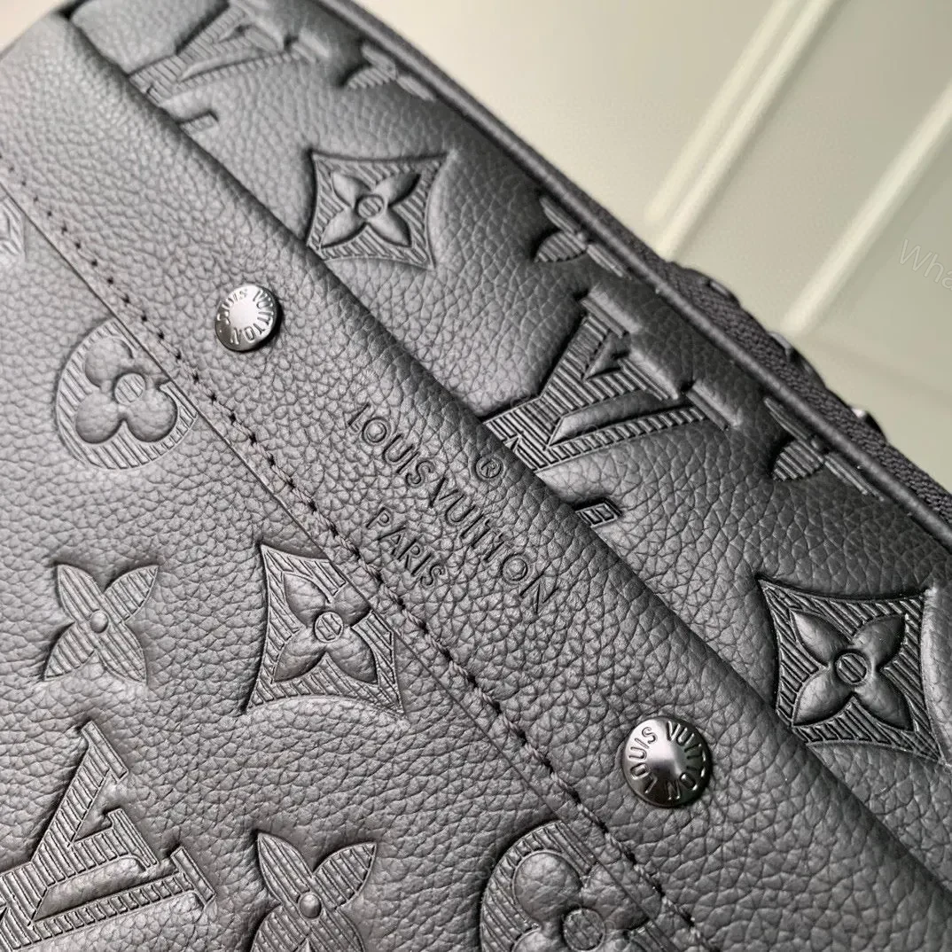 View 8 of LV ALPHA NANO BAG 24 IN BLACK MONOGRAM SHADOW EMBOSSED COWHIDE
