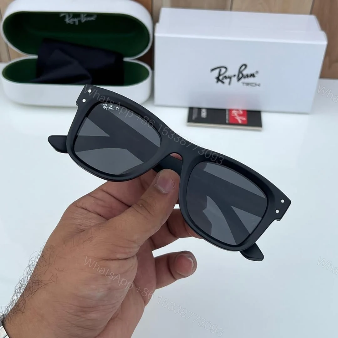 View 3 of Ray-Ban Wayfarer Classic Matte Black Sunglasses
