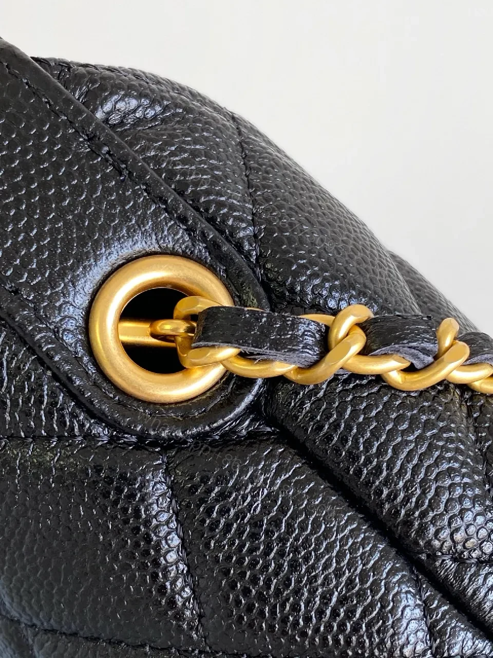 View 9 of Black Quilted Leather Shoulder Bag + Gold Hardware + Chic Classic + Versatile Everyday Luxury + Bag