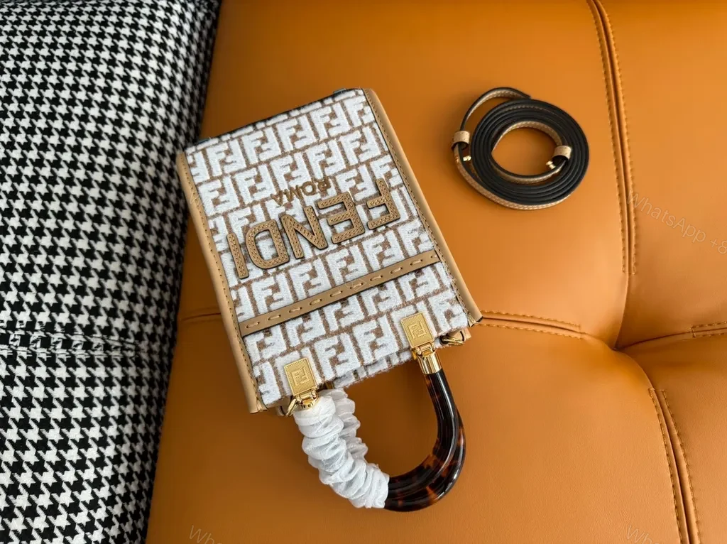 View 8 of Compact Luxury Bag: FF Pattern, Structured, All-Day Versatility
