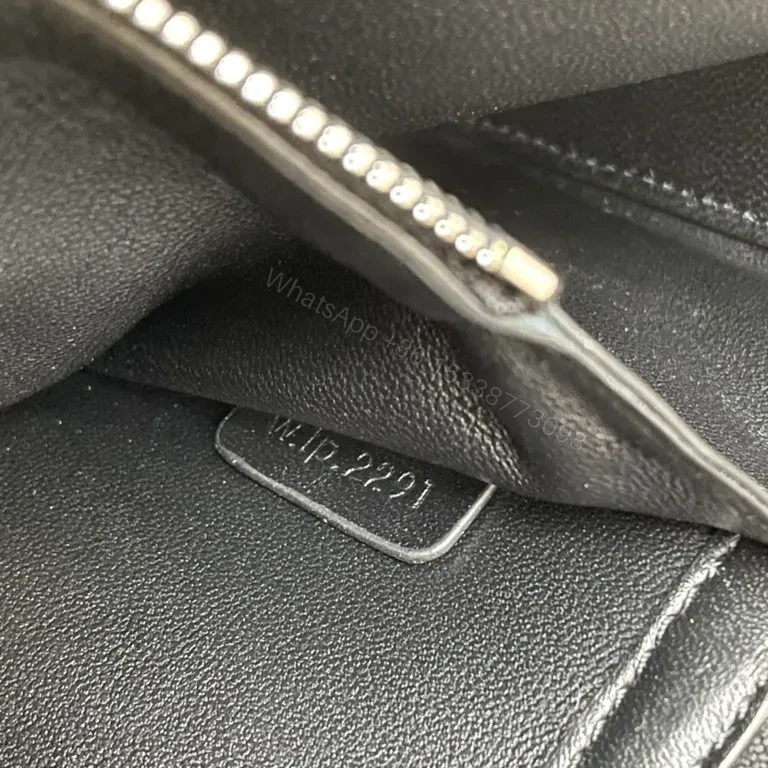 View 3 of Compact Luxe Crossbody Wallet Clutch - CELINE Leather