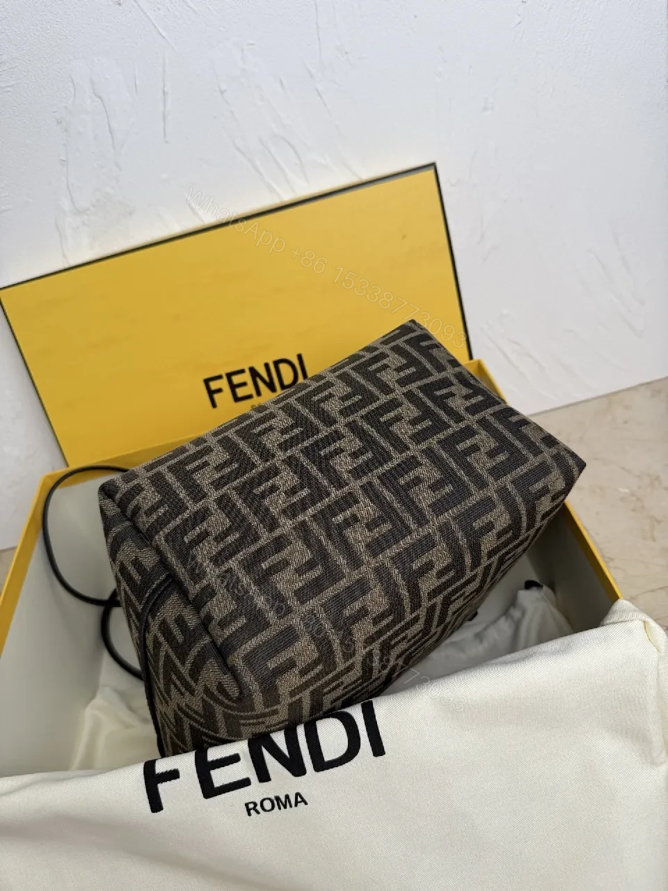 View 2 of Patterned Luxury Tote: Monogram Patterned Exterior, Spacious Tote Bag