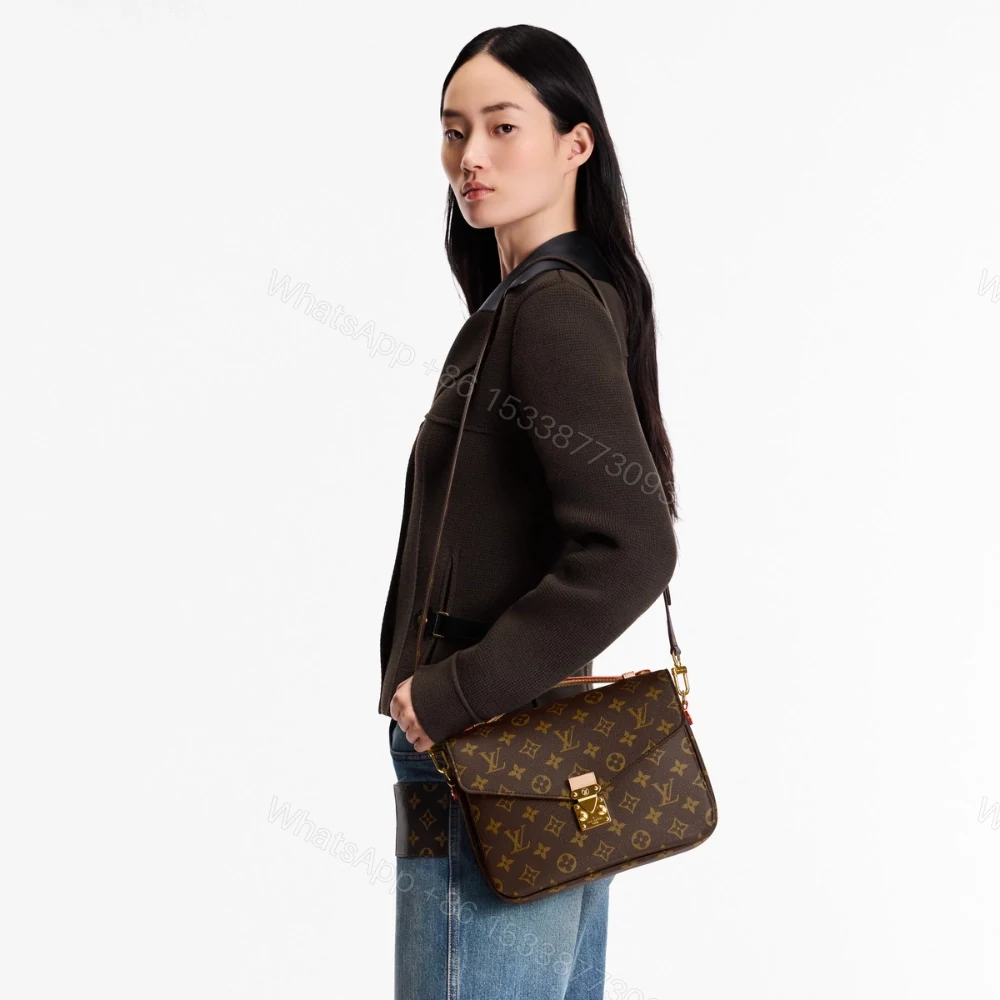 View 10 of Louis Vuitton Pochette Métis Monogram Canvas Brown 25Cm M44875