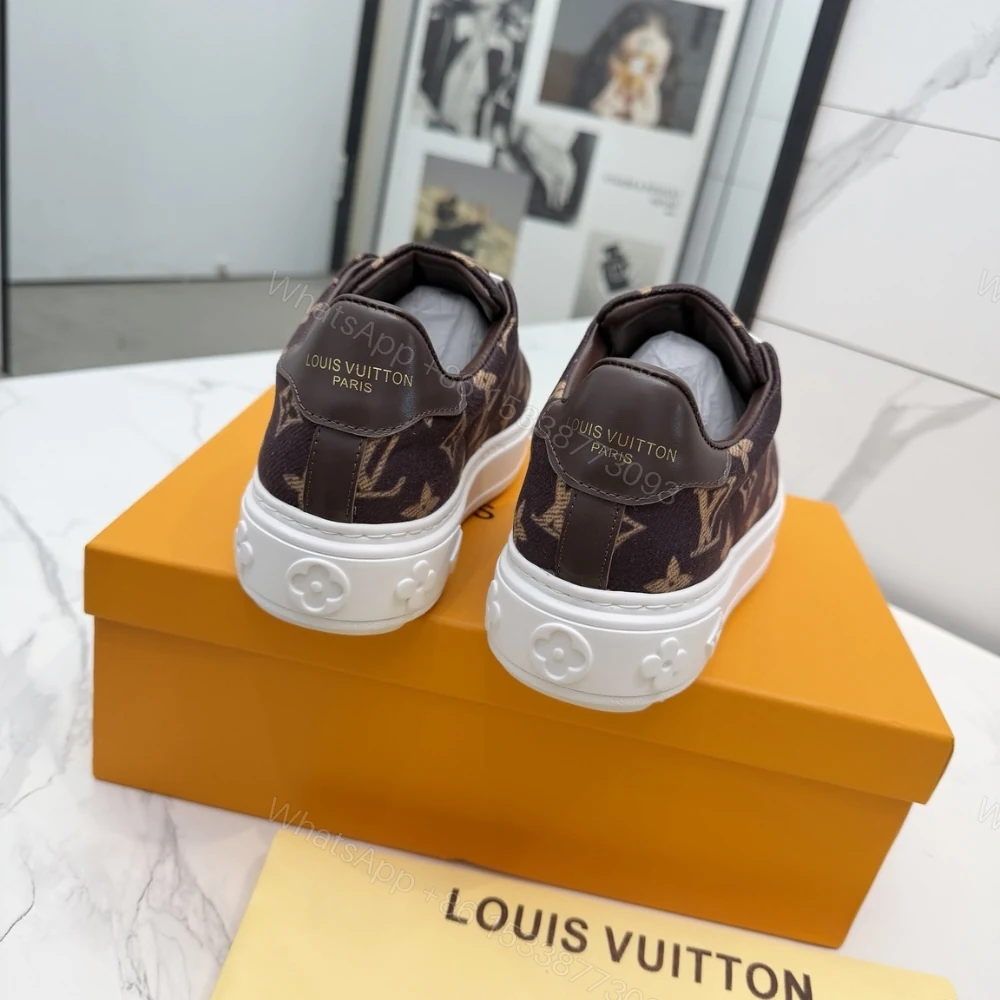 View 9 of Louis Vuitton Time Out Sneaker Brown 1Aivbl