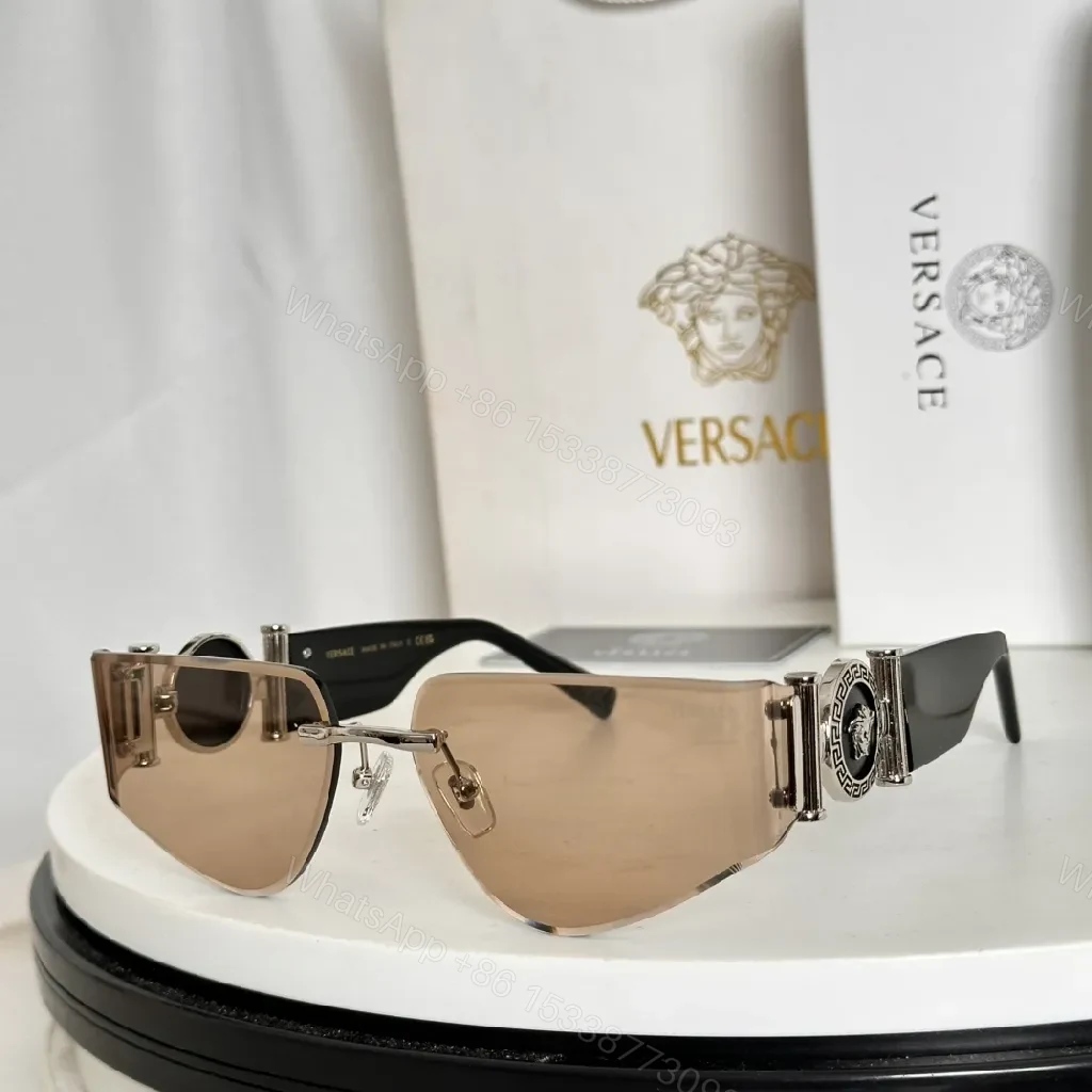 Rose-Gold Shield Sunglasses: Luxe Detail, All-Day Comfort — view 1