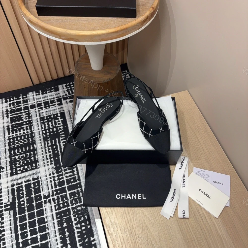 View 7 of 高仿Chanel*25C系列G31331小羊皮休閒平底鞋黑色2CM免檢版