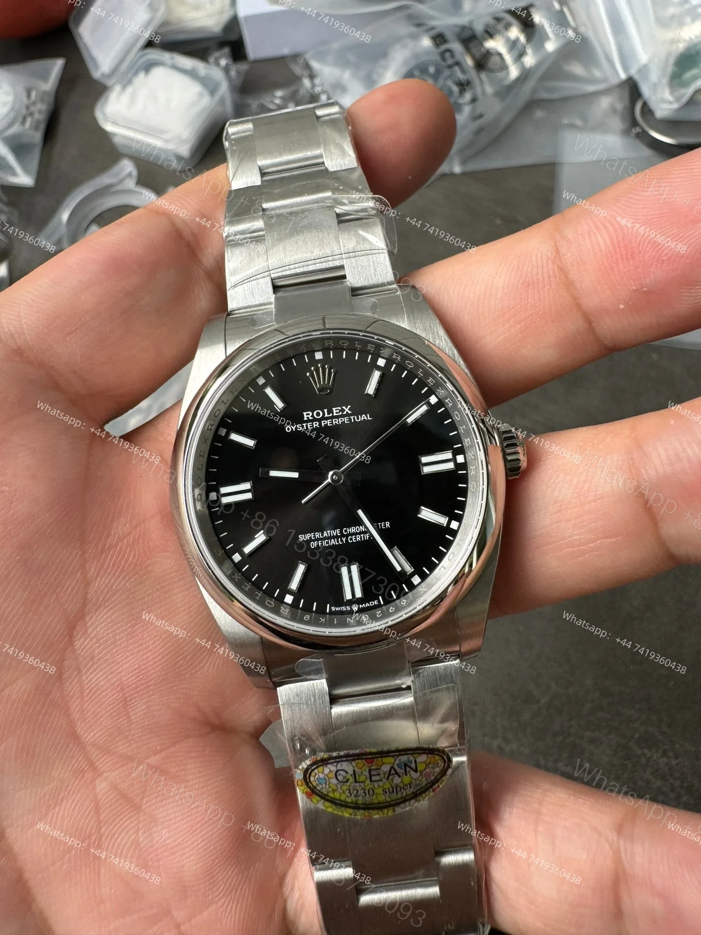 View 2 of Rolex Super Clone Oyster Perpetual M126000-0002 Black Dial 36MM 3230 Movement