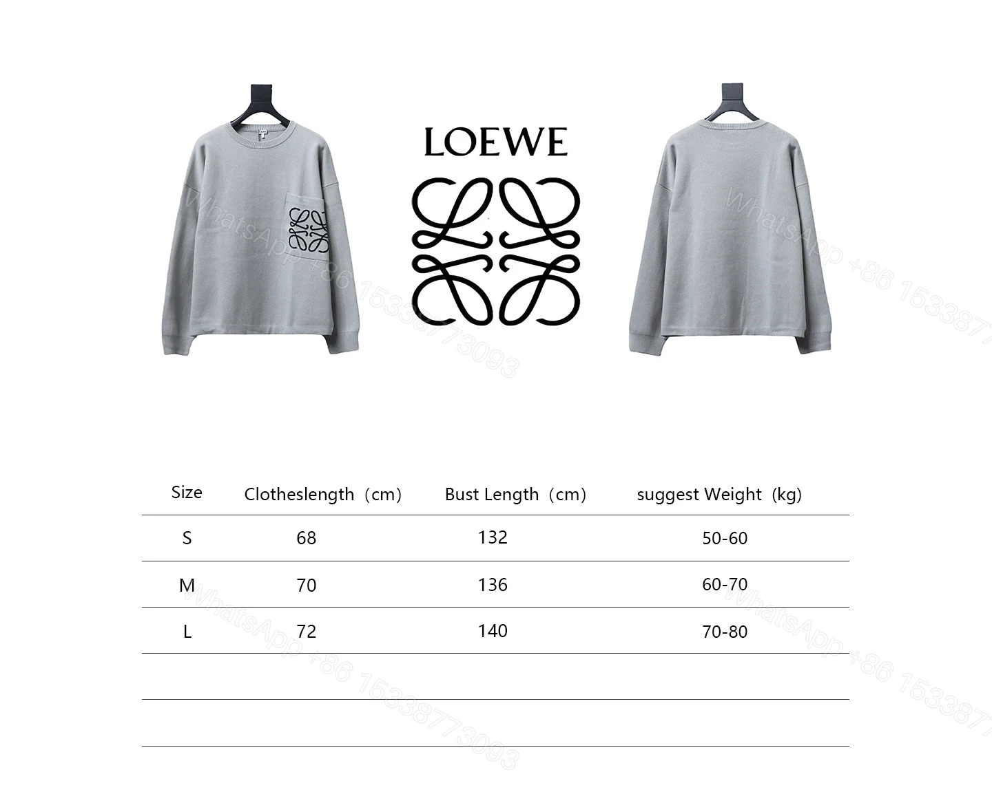 View 8 of Loewe Pocket Printed Sweater 24Fw grey