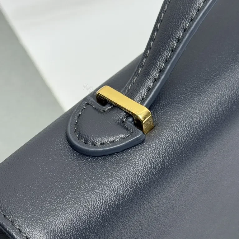 View 9 of Structured Chic Crossbody: Dior-Inspired Leather & Jacquard Bag