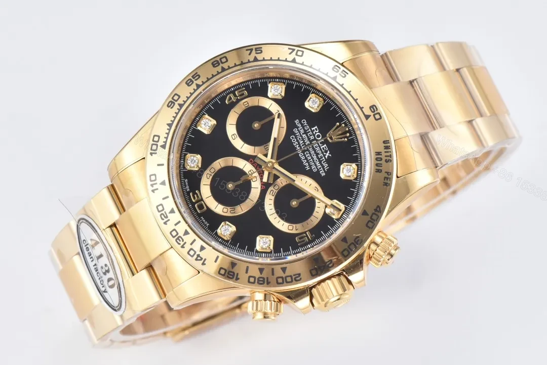View 2 of GM Factory Clean Factory Clean 116508 Gold Daytona Black Dial Watch