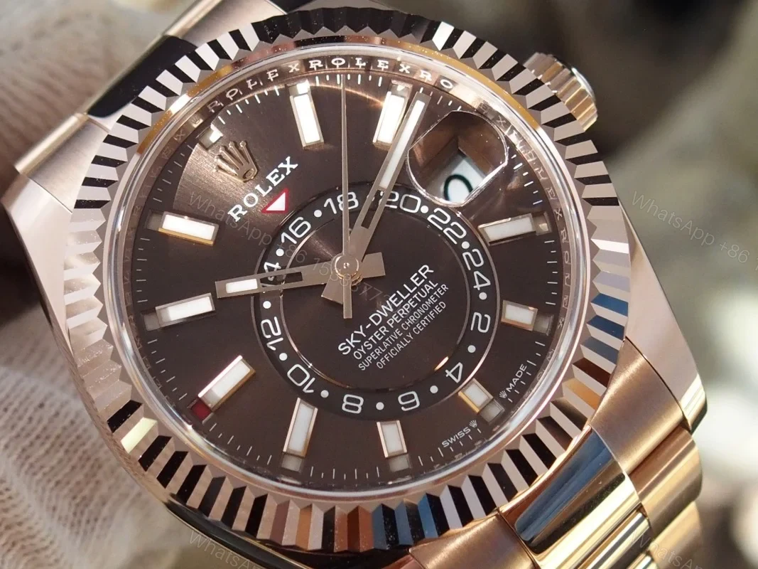 View 3 of Superclone Rolex Sky-Dweller Chocolate Dial 336935