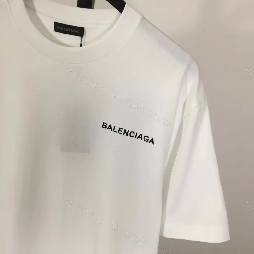 View 6 of White Cotton Tee — Minimalist Luxury, Discreet Chest Logo, Regular Fit