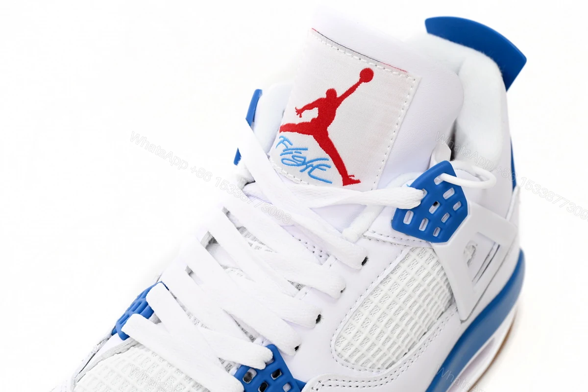 View 8 of Nike SB x Air Jordan 4 White Blue DR5415-104 (Top Quality)