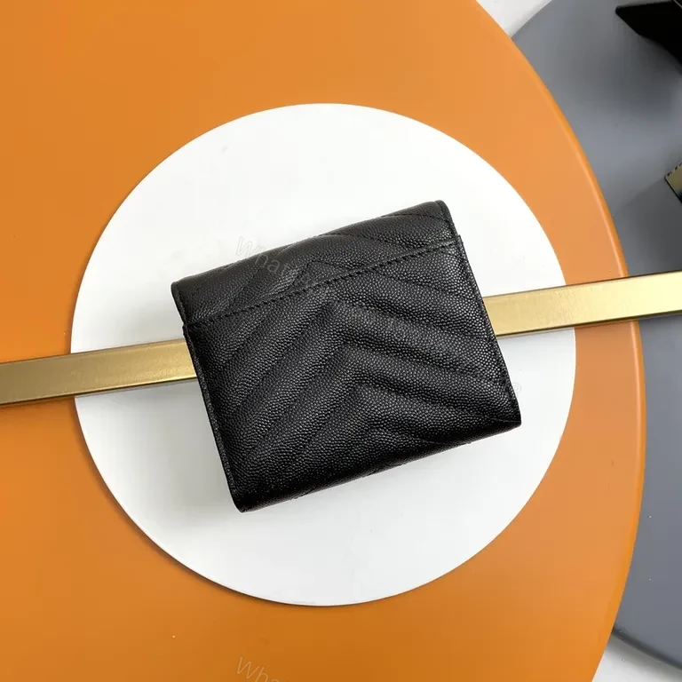 View 9 of Compact Leather Wallet: YSL-Inspired Luxury, Sleek & Durable