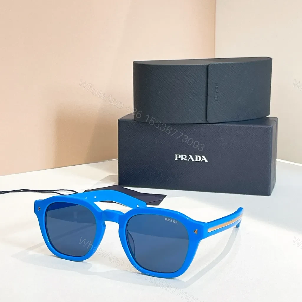 Electric Blue Acetate Cat-Eye Sunglasses, Luxe Craft, UV Protection — view 1