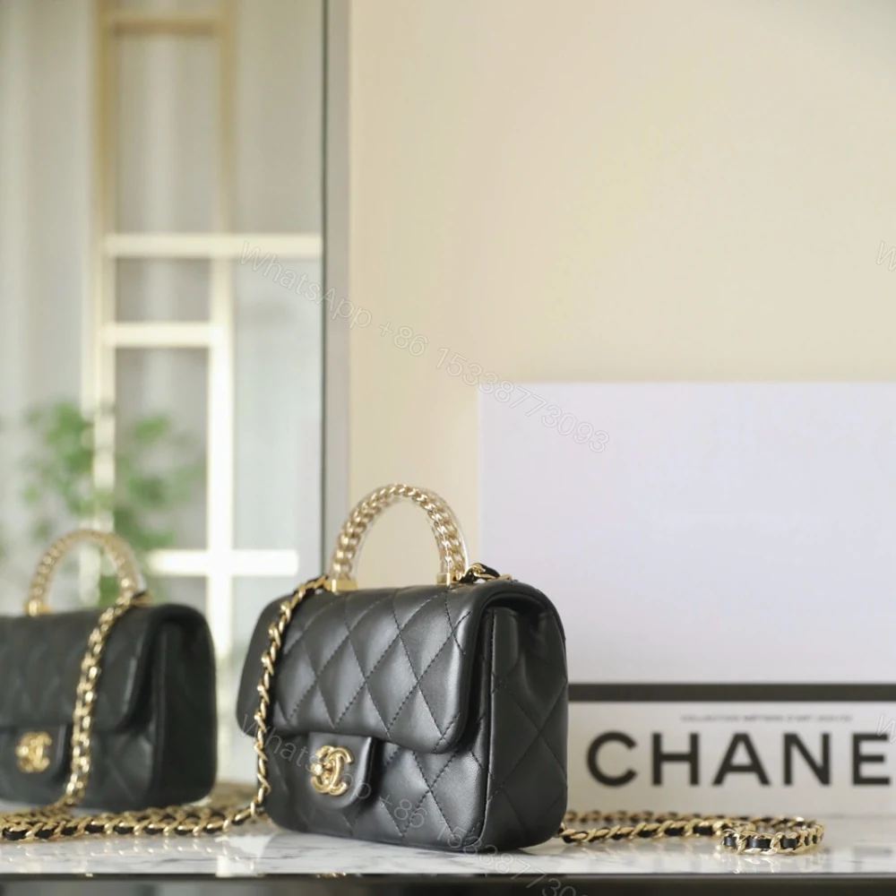 View 4 of 高仿Chanel*24S系列AS4847小羊皮黑色單肩包免檢版