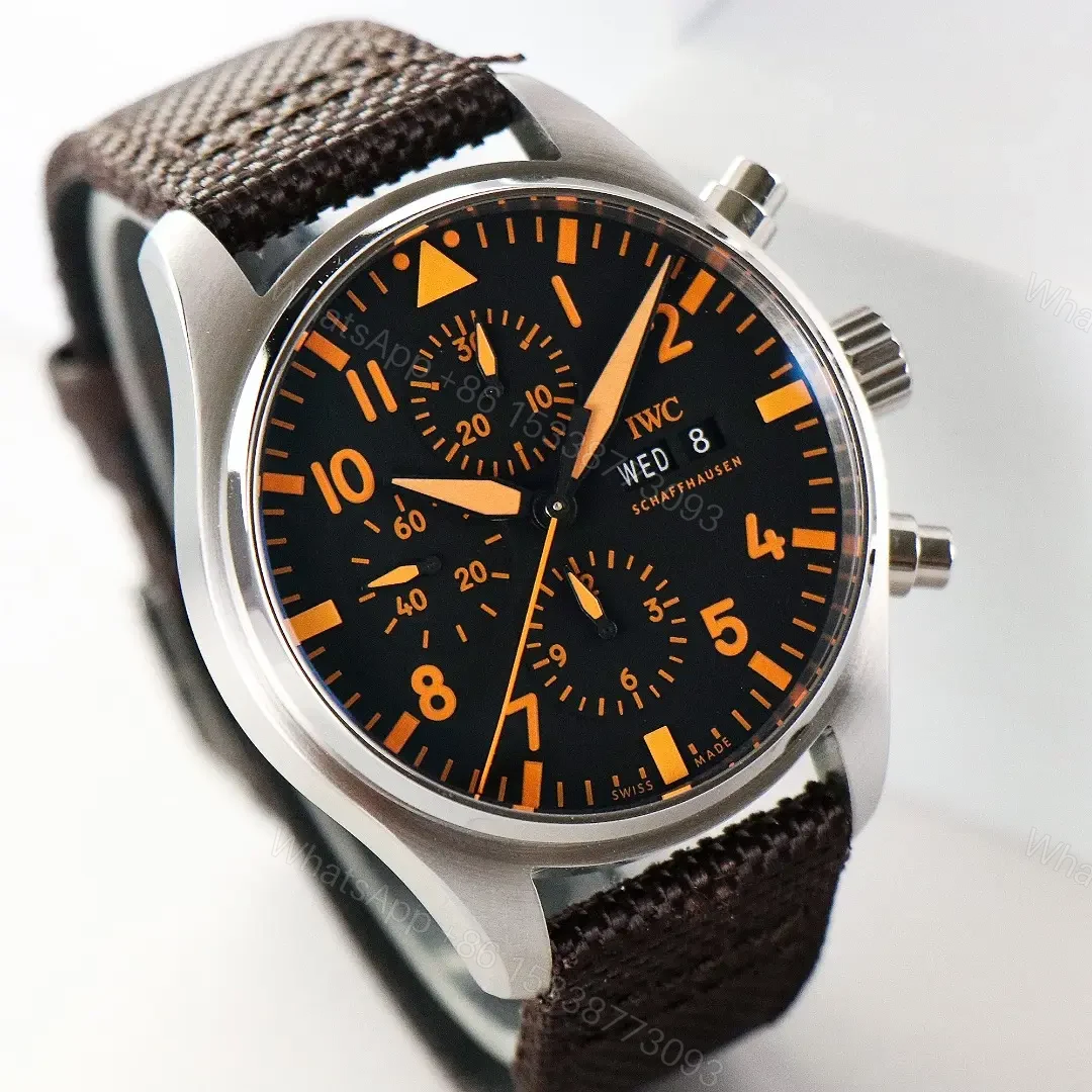 View 2 of IWC Pilot’s Watch Chronograph Stainless Steel / 20th Anniversary Watches of Switzerland IW3777-20