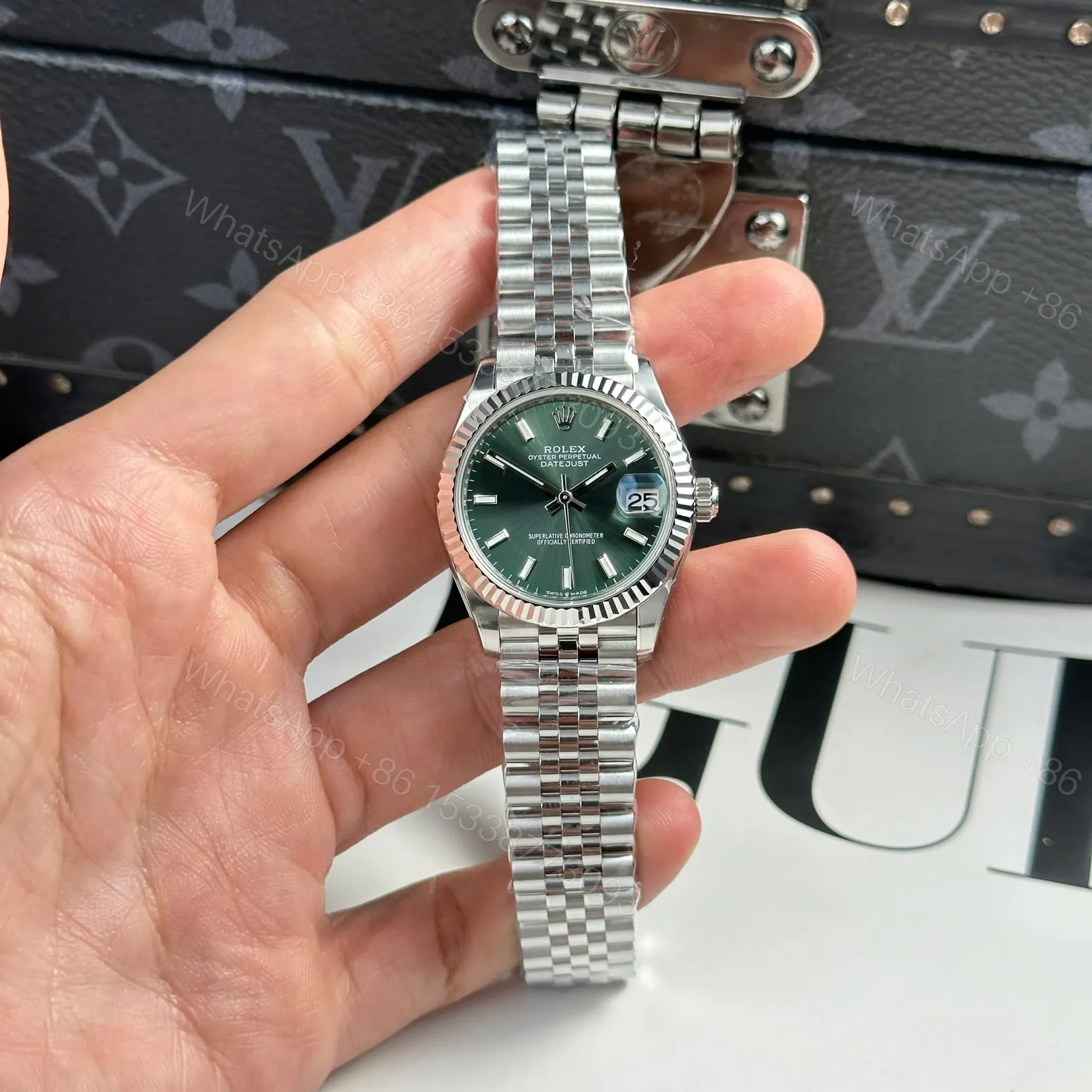 View 2 of Rolex Datejust Mint Green Dial 278274 31 mm