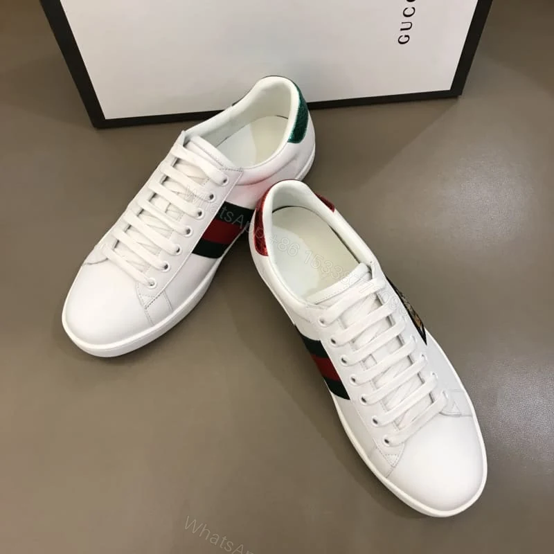View 3 of GUCCI TIGER ACE EMBROIDERED SNEAKER WHITE – GC27