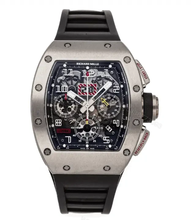 View 4 of Richard Mille Swiss Clone – RM 011 FELIPE MASSA TITANIUM Replica
