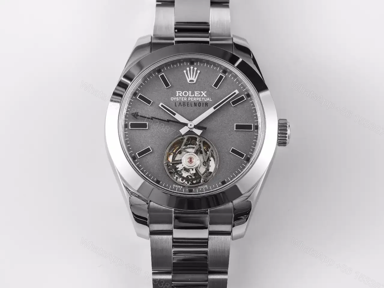 Fake Rolex Milgauss Label Noir Tourbillon Slate Grey ROLEX-MILGAUSS-TB-GRY-40 — view 1