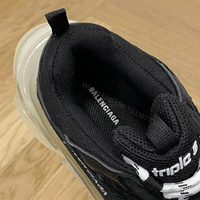 View 5 of BALENCIAGA MEN’S TRIPLE S SNEAKER CLEAR SOLE – BB200