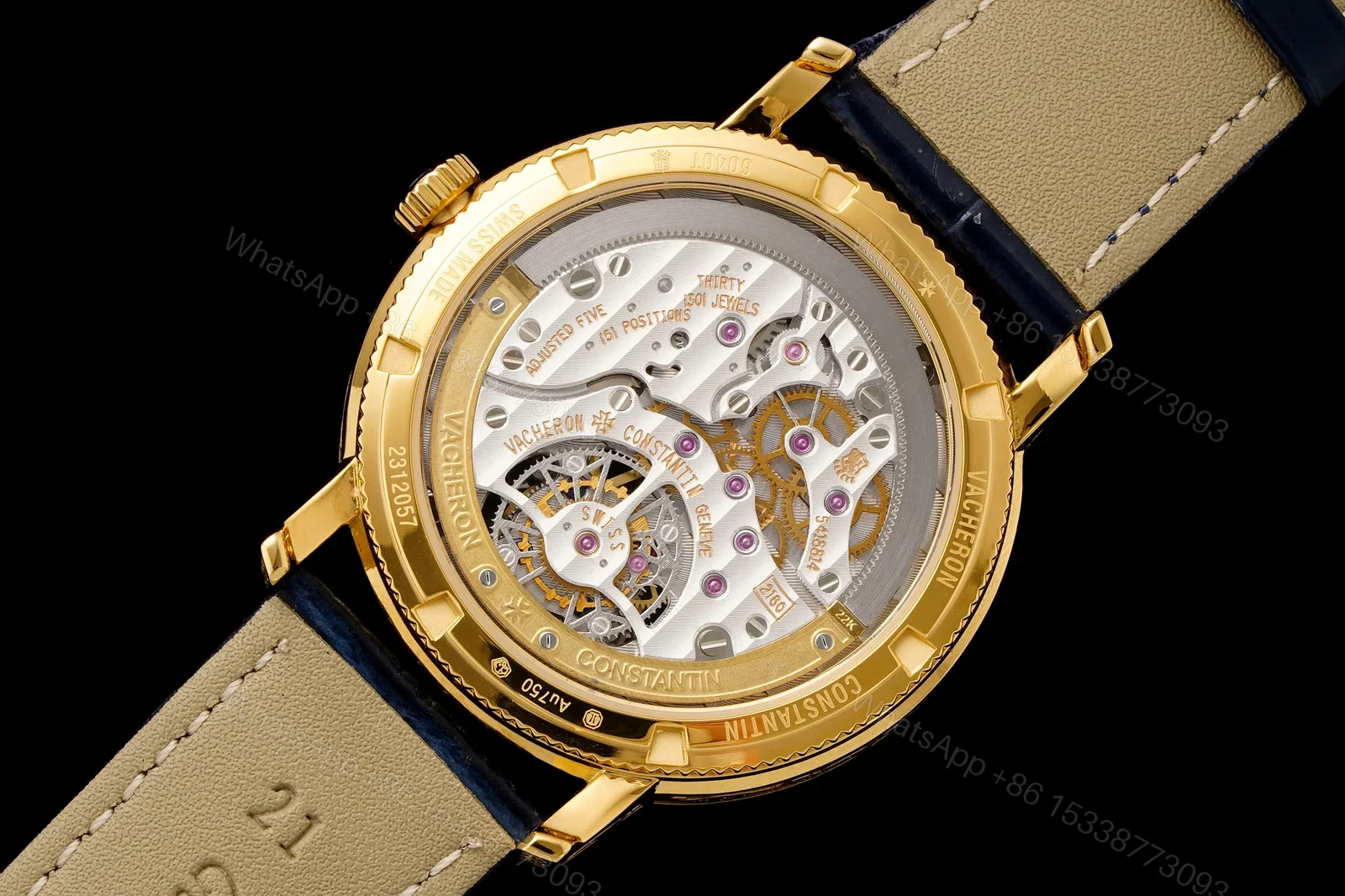 View 9 of Vacheron Constantin Traditionnelle Tourbillon Dragon Phoenix Engraved Dial 41mm Rose Gold Edition RG-VC-TRADITIONNELLE-DRAGON-PHOENIX-RG-41
