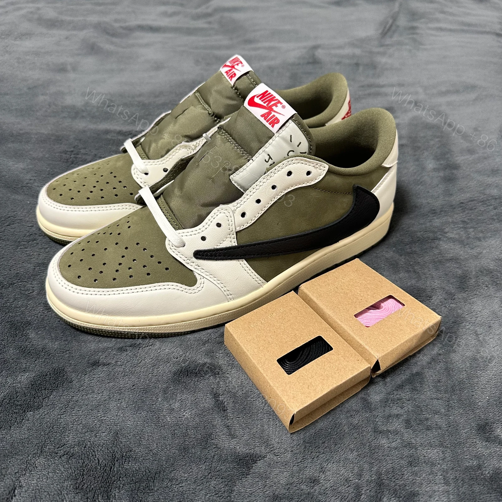View 6 of Jordan 1 Retro Low OG SP Travis Scott Medium Olive
