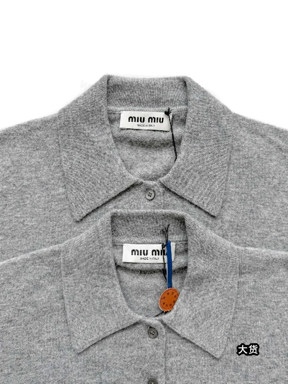 View 7 of Grey Knit Polo Sweater: Subtle Luxury, All-Day Comfort