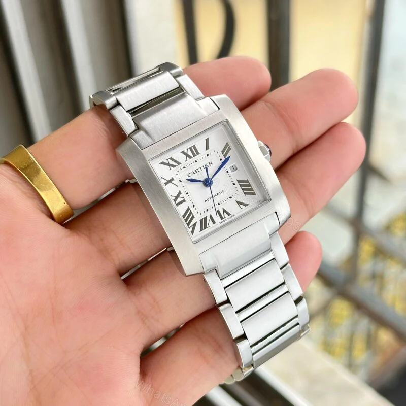 View 5 of Cartier Tank Francaise Large 38MM White Dial Automatic