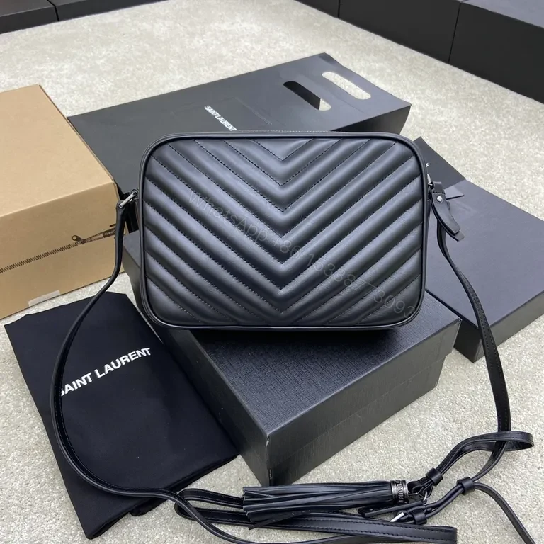 View 2 of Chic Chevron Quilting Crossbody with YSL Hardware Bag