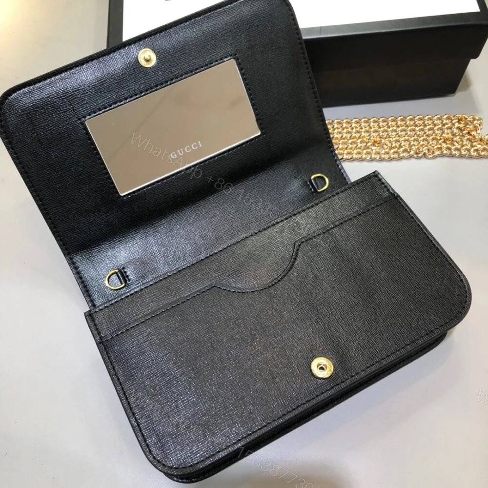 View 8 of Gucci Horsebit 1955 Wallet With Chain Black 20Cm 621892 0YK0G 1000
