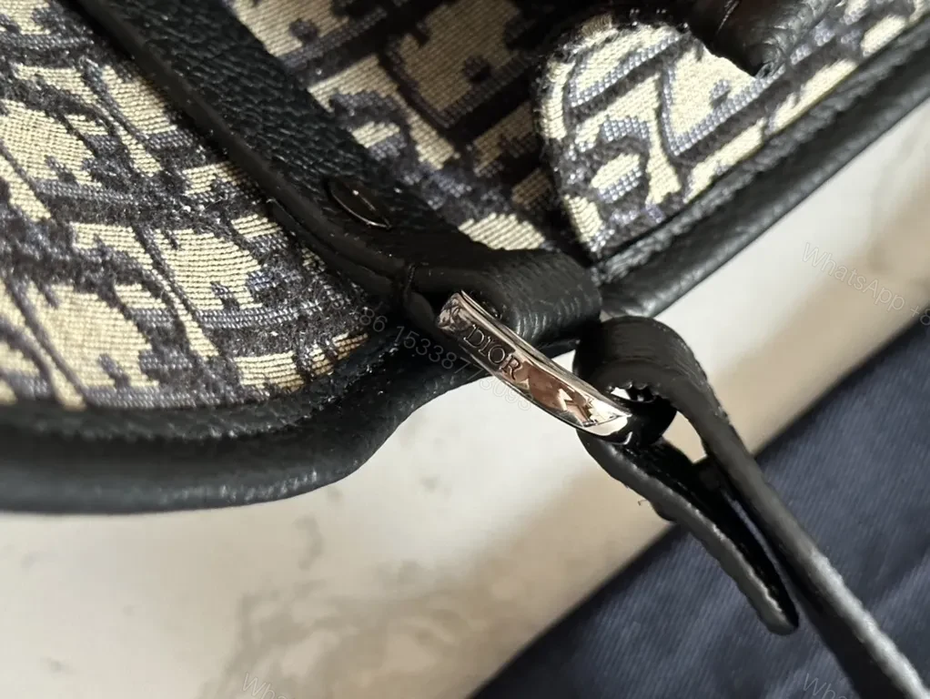 View 2 of Monochrome Oblique Crossbody â€” Grayscale Dior Oblique Range Bag