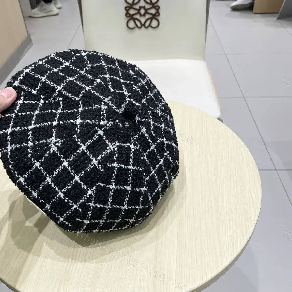 View 5 of Textured Wool Beret: Modern Chanel-Inspired Chic, All-Day Comfort