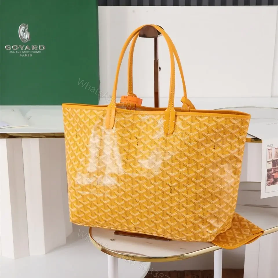View 2 of 高仿Goyard*STLOUIP7滿印Tote手提袋黃色免檢版小號