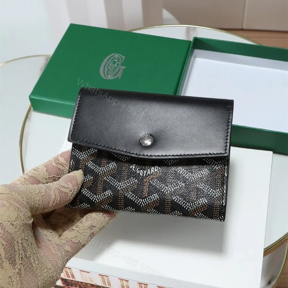 View 6 of 高仿Goyard*STGABR5拼色三折式錢夾錢包黑色免檢版