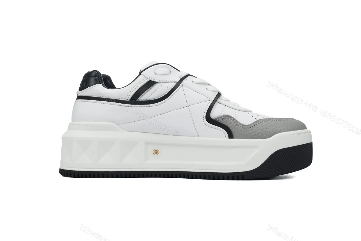 View 6 of Valentino Garavani One Stud Low 'White Grey'