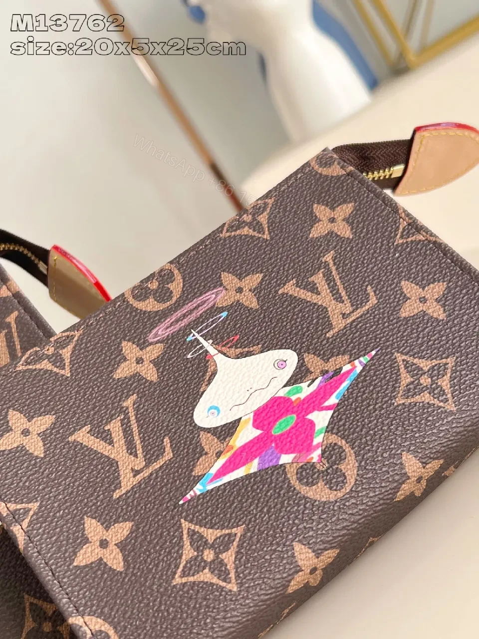 View 8 of Playful Luxury Monogram Wallet Set: Colorful Art Details