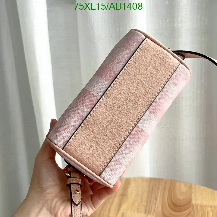 View 11 of Lookalike Gucci Ophidia Super Mini Pink GG Supreme Crossbody with Leather Handles RML852