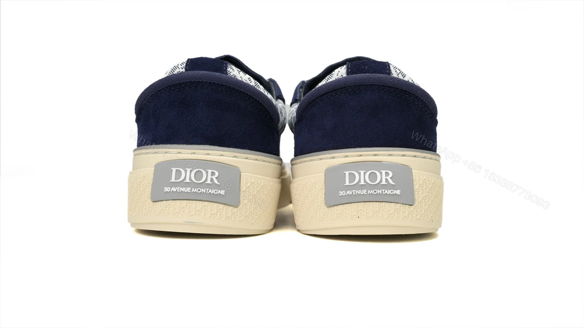 View 3 of Dior B33 Sneakers Release White Blue 3SN272 ZIR1 6536